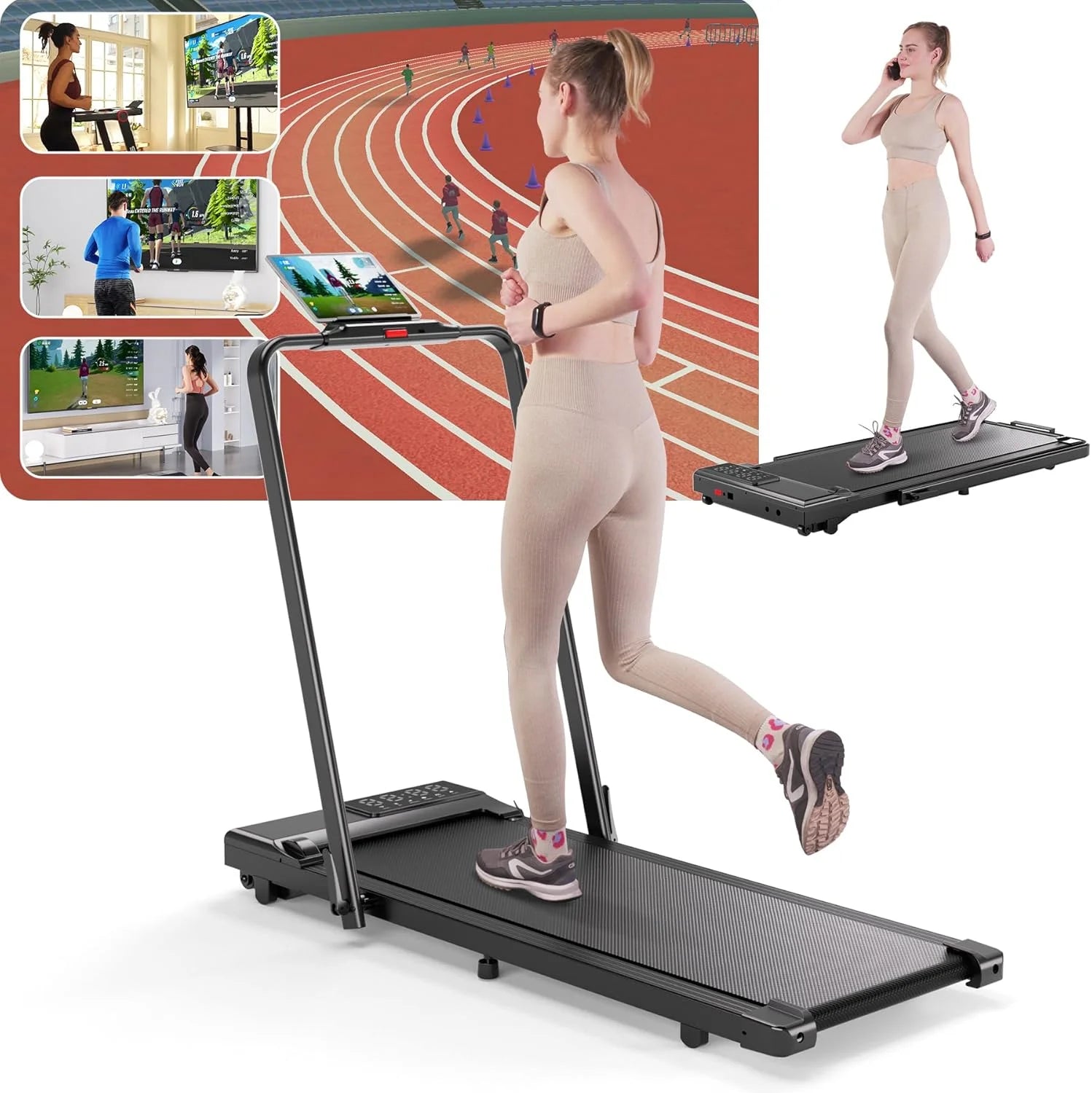 3 in 1 Folding Treadmills for Home Electric Exercise Treadmills