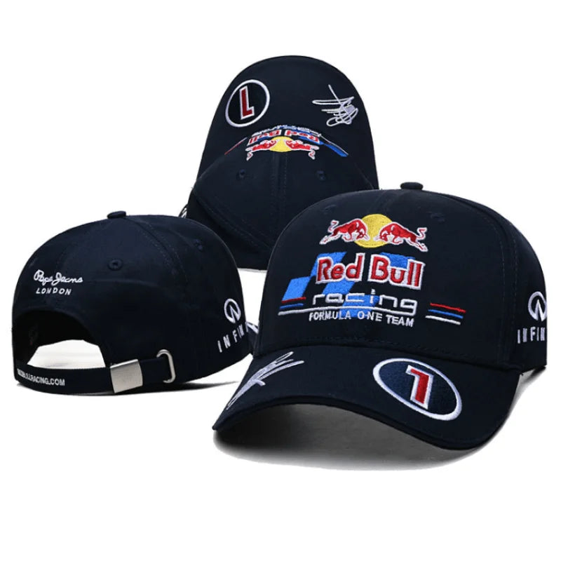 1PC Fashion Luxury  Baseball Hat Embroidered  Racing Hat Suitable for Men and Women Adjustable  Sun Hat
