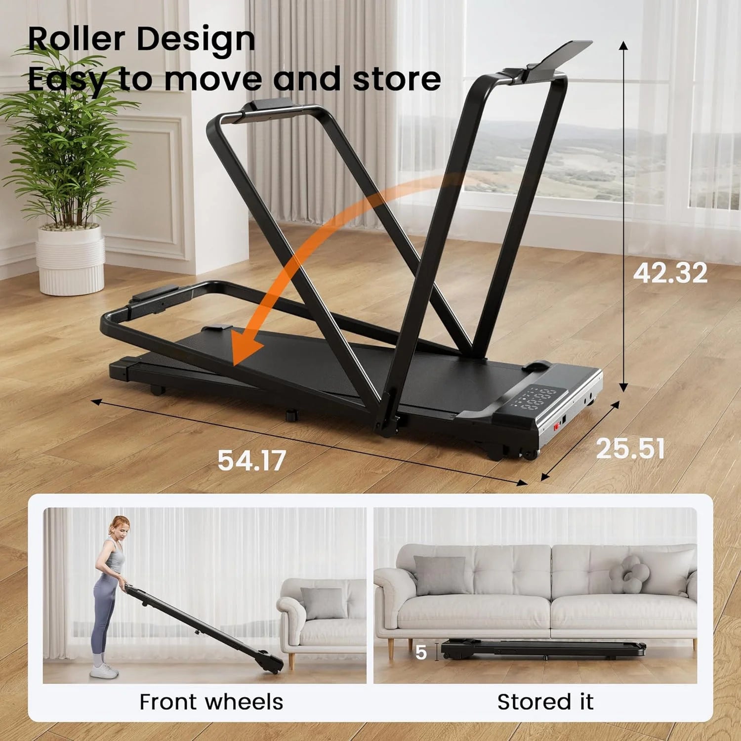 3 in 1 Folding Treadmills for Home Electric Exercise Treadmills