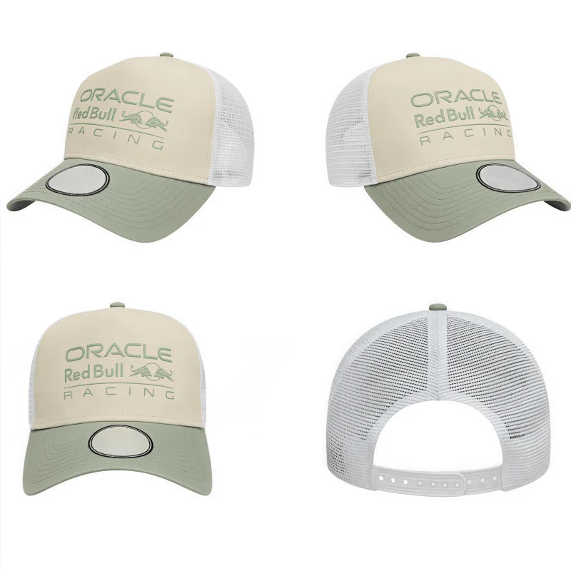 2025  Racing Hat Motorcycle Hat  Baseball Hat Men'S and Women'S Sunshade Breathable Mesh Hat