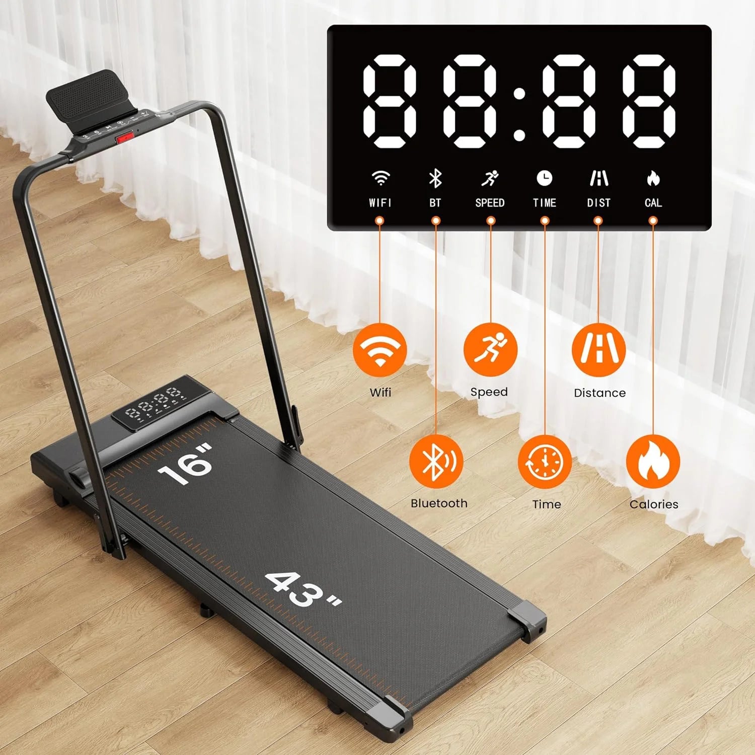 3 in 1 Folding Treadmills for Home Electric Exercise Treadmills